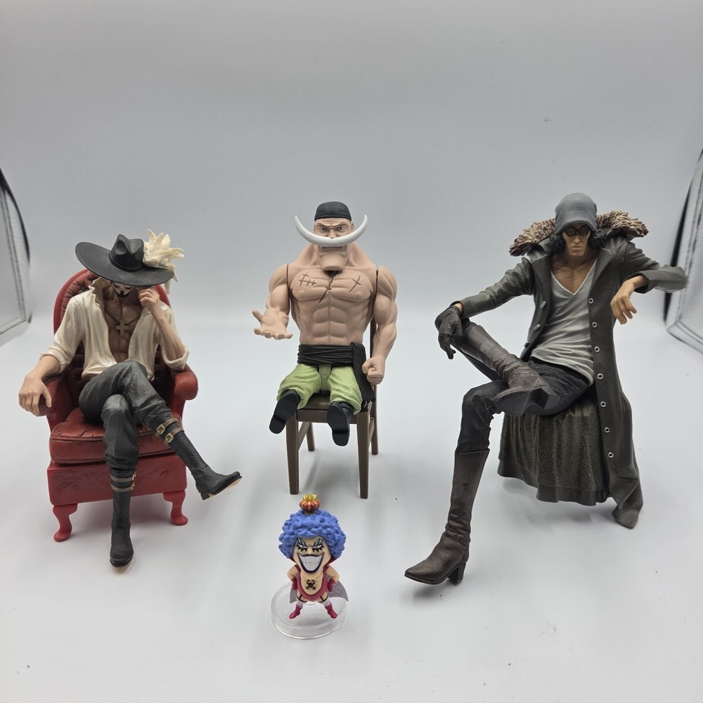 One Piece Figure Lot Whitebeard Mihawk Kuzan Ivankov Anime Statues Japan Import